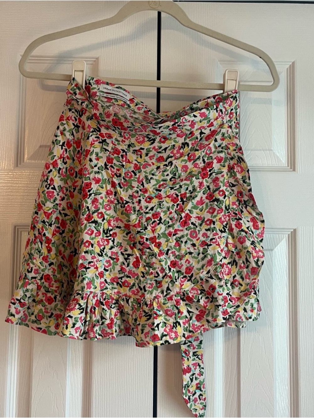 Urban Outfitters Floral Wrap Mini Skirt